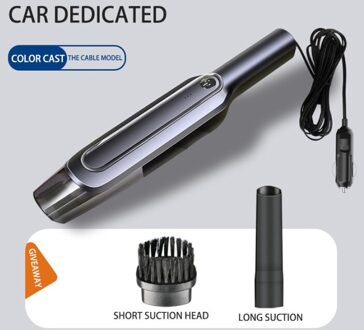 Auto Draadloze Handheld Stofzuiger 6000Pa Sterke Sunction 4000Mah Dust Collector Droog/Nat Draagbare Dust Cleaner Voor thuis Auto wired