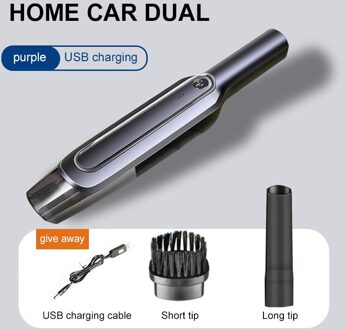 Auto Draadloze Handheld Stofzuiger 6000Pa Sterke Sunction 4000Mah Dust Collector Droog/Nat Draagbare Dust Cleaner Voor thuis Auto