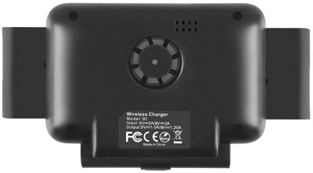 Auto Draadloze Oplader 15W Auto Vastklemmen Telefoon Mount Houder Voor Xiaomi Samsung Galaxy Vouw Z Iphone 12 11 Xs max Huawei Mate X zwart