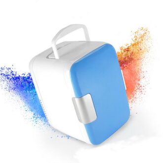 Auto Draagbare Koelkast Vriezer In Blauw En Roze 4L Mini 12V Voor Camping Rijden Cooler Warmer Reizen Koelkast