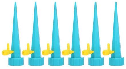 Auto Drip Irrigatie Watering Systeem Automatische Watering Spike voor Planten Bloem Indoor Huishoudelijke Waterers Fles Druppelirrigatie blauw 6stk