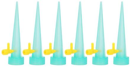 Auto Drip Irrigatie Watering Systeem Automatische Watering Spike voor Planten Bloem Indoor Huishoudelijke Waterers Fles Druppelirrigatie groen 6stk