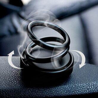 Auto Dubbele Lus Rotary Schorsing Dashboard Parfum Zetel Luchtverfrisser Auto Aromatherapie Diffuser Interieur Auto Accessoires zwart