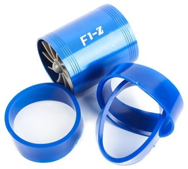 Auto dubbelzijdige Intake Dual Turbine Lader Air Fuel Gas Saver Fan Auto Supercharger Gemodificeerde Intake Turbines Power F1-Z