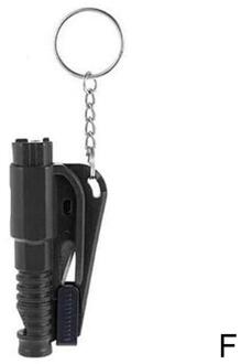 Auto Emergency Mini Veiligheid Hamer Sleutelhanger Auto Raam Ontsnappen Hamer Riem Levensreddende Seat Cutter Breaker Glas Rescue Auto T N2W0 bruin