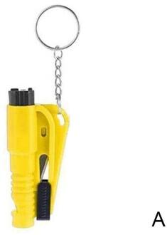 Auto Emergency Mini Veiligheid Hamer Sleutelhanger Auto Raam Ontsnappen Hamer Riem Levensreddende Seat Cutter Breaker Glas Rescue Auto T N2W0 groen