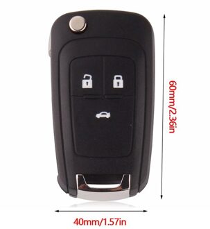 Auto Entry Afstandsbediening Sleutel Fit Voor Cruze Flip Vouwen Car Remote Key Shell Case 3 Knoppen