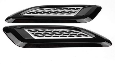Auto Exterieur Hood Air Vent Outlet Ring Cover Trim Motorkap Frame Decoratie Auto Accessoires Voor Land Rover,2 Pcs