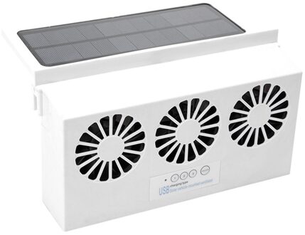 Auto Fan Solar Window Zon Aangedreven Auto Auto Air Vent Cooling System Koelventilator Koelventilator Energiebesparing groen