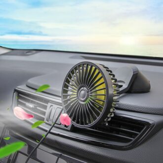 Auto Fan Usb Sterke Wind Auto Ventilador Dashboard Zuignap Balsem Creatieve Auto Accessoires Interieur Sucker Spin Abs Koelventilator
