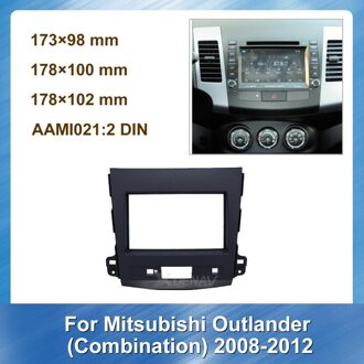 Auto Fascia Voor Mitsubishi Outlander Combinatie Fascia Stereo In-Dash Audio Montage Adapter Dash Panel Trim kit