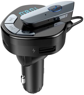 Auto Fm-zender Bluetooth Speler Met Bluetooth Headset Auto Bluetooth Auto Charger Tf Card Usb Lader