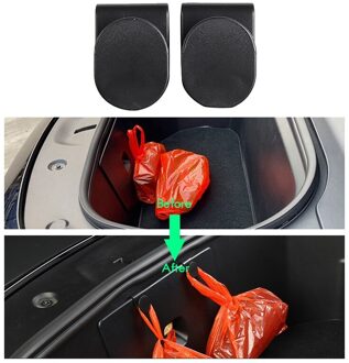 Auto Front Kofferbak Haak Houder Anti Swingende Abs Hanger Opslag Opknoping Accessoires Voor Tesla Model Y