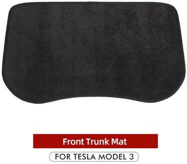 Auto Front Kofferbak Mat Voor Tesla Model 3 Waterdichte Rear Cargo Tray Kofferbak Beschermende Pads Voor Tesla Model 3 Kofferbak mat Zachte Flanellen voorkant trunk mat