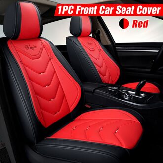 Auto Front Zitkussen Cover Waterdichte Volledige Luxe Pu Leer Voor Toyota Camry 40 Land Cruiser Aygo Voor Chevrolet Suv sedan rood