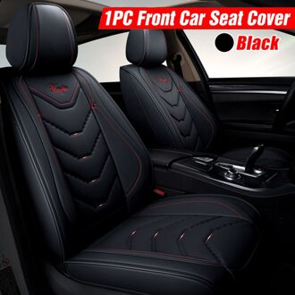 Auto Front Zitkussen Cover Waterdichte Volledige Luxe Pu Leer Voor Toyota Camry 40 Land Cruiser Aygo Voor Chevrolet Suv sedan zwart