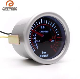 Auto Gauge 2 "52Mm Bar Turbo Boost Gauge -1 ~ 2 Bar / -30 ~ 30 psi Vacuüm Druk Meter Voor Auto Blauw Licht Zwarte Rand 12V