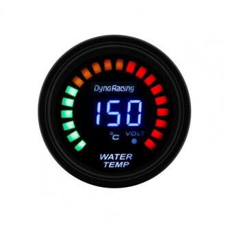 Auto Gauge Racing Auto Brede Compatibiliteit 2-Inch 52Mm Analoge Led Elektronische Water Temp Gauge Voor 12V voertuigen