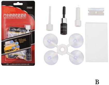 Auto Glas Kras Crack Herstellen Tool Auto Voorruit Hars Gereedschappen Venster Auto Reparatie Reparatie Curing Glas Lijm Venster Diy j9F0 wit