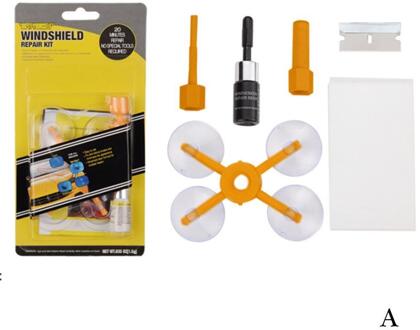 Auto Glas Kras Crack Herstellen Tool Auto Voorruit Reparatie Hars Kit Diy Autoruit Reparatie Tools Vensterglas Curing lijm oranje