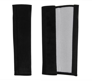 Auto gordelbeschermhoes set 2 stuks - Gordelhoezen Zwart