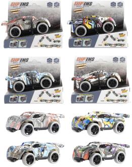 Auto grafiti pull-back 9,5cm verschillende