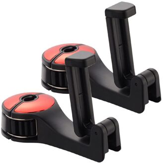 Auto Haken Auto Back Seat Haken Met Telefoon Houder Universele Voertuig Auto Hoofdsteun Haken Haak Met Slot En Telefoon Boodschappen