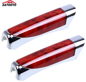 Auto Handrem Grips Cover Houtnerf Plastic Handrem Cover Decoratie Handrem Cover Accessoires