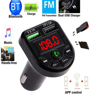 Auto Handsfree Draadloze Bluetooth Kit Fm-zender Lcd Auto MP3 Speler Usb Charger Fm Modulator Auto Accessoires