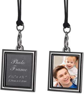 Auto Hanger Metalen Fotolijst Voor Foto Van Baby Pet Lover En Familie Auto Ornament Interieur Achteruitkijkspiegel decoratie stijl B