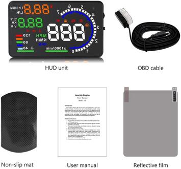 Auto Head Up Display Obd2 Auto Universal Hd Projector Voorruit Dashboard Hud Auto Scherm