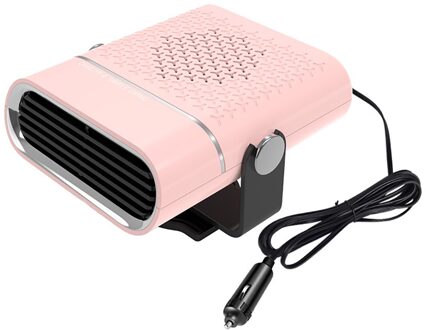 Auto Heater Universele Voorruit Ontdooier Voorruitverluchting Ontdooier Zuivering 12V Dc Elektrische 12/24V Winter Auto Interieur Heater roze 12V