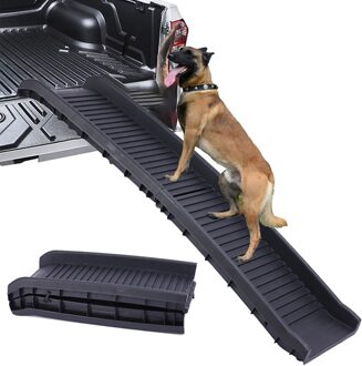 Auto Hond Stappen Huisdier Trappen Hond Oprit Lichtgewicht Opvouwbare Huisdier Ladder Ramp Hond Trappen Voor Hoge Bedden, Vrachtwagens, auto 'S En Suv Over 5Kg 155 X 40 CM