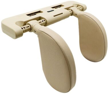 Auto Hoofdsteun Kussen Auto Reizen Nekkussen Slapen Seat Side Kussen Zachte En Verstelbare Csv Beige