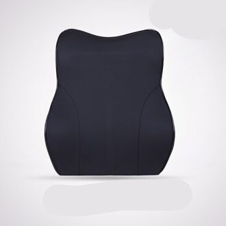 Auto Hoofdsteun Lendensteun Set Traagschuim Auto Kussen Nek Kussen Trage Rebound Auto Kussen Taille Pad black1