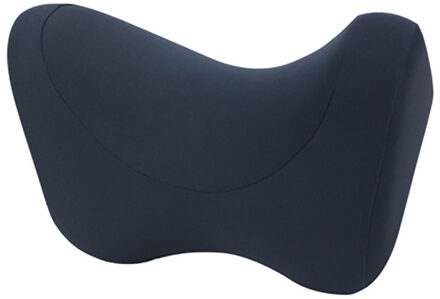 Auto Hoofdsteun Nekkussen Zetel Stoel Auto Memory Foam Katoen Mesh Kussen Stof Cover Soft Head Rest Travel Office ondersteuning marine blauw