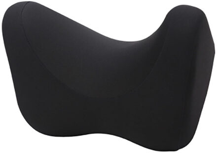 Auto Hoofdsteun Nekkussen Zetel Stoel Auto Memory Foam Katoen Mesh Kussen Stof Cover Soft Head Rest Travel Office ondersteuning zwart