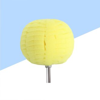 Auto Hub Gepolijst Spons Pads Ronde Waxen Spons Bal Detaillering Buffer Voor Auto (Rood) zoals getoond 3