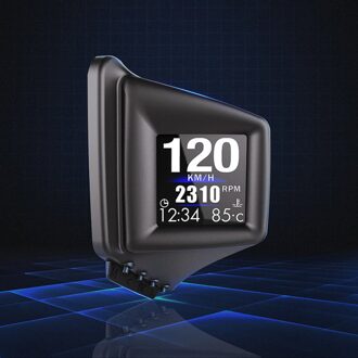 Auto Hud Head-Up Display Rijden Tafel Auto Lcd Display Multifunctionele Obd Gps Dual System Snelheidsmeter Alarm Overspeed Projector
