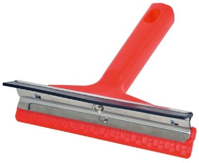 Auto ijskrabber/ijsschraper met raamwisser 17 cm - IJskrabbers Rood