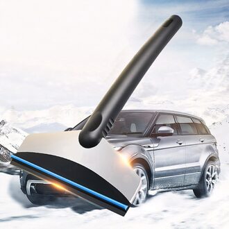 Auto Ijskrabber Rvs Sneeuw Auto Voorruit Ijs Verwijderen Schoon Tool Lange Stijl Venster Winter Sneeuw Borstel Schop