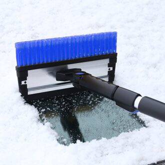 Auto Ijskrabber Telescopische Voertuig Sneeuw Ijskrabber Sneeuw Borstel Schop Removal Brush Auto Voorruit Uitschuifbare Sneeuw Borstel