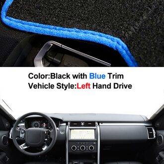 Auto Innerlijke Dashboard Cover Voor Land Rover Discovery 5 LR5 - 2022 Dashmat Tapijt Console Protector Zonnescherm blok Uv Kussen blauw LHD