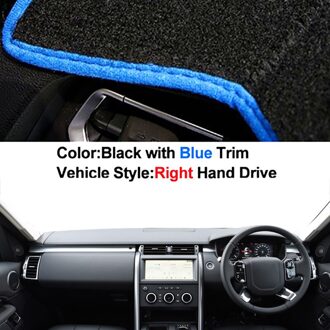 Auto Innerlijke Dashboard Cover Voor Land Rover Discovery 5 LR5 - 2022 Dashmat Tapijt Console Protector Zonnescherm blok Uv Kussen blauw RHD