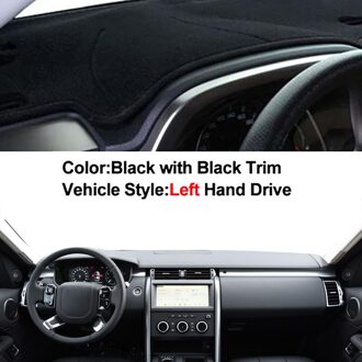 Auto Innerlijke Dashboard Cover Voor Land Rover Discovery 5 LR5 - 2022 Dashmat Tapijt Console Protector Zonnescherm blok Uv Kussen zwart LHD