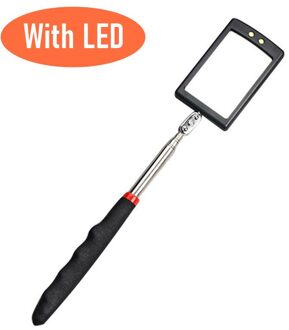 Auto Inspectie Spiegel Telescoop Endoscoop Voor Auto Intrekbare Telescopische LED Inspectie Telescopische Spiegel Met Zaklamp