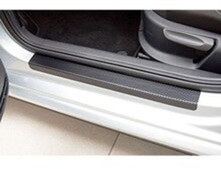 Auto Instaplijsten Protector Stickers Instaplijsten Panel Zwart 4 Stuks Set Duurzaam