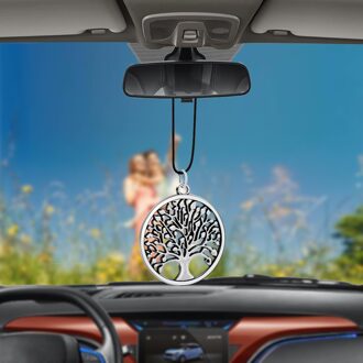 Auto Interieur Accessoires Gelukkig Pepi Boom Ronde Styling Auto Hanger Achteruitkijkspiegel Decoratie Auto Opknoping Ornament