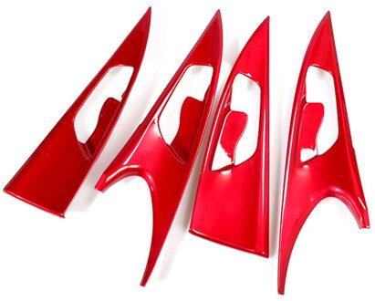 Auto Interieur Auto Deurklink Kom Cover Molding Trim 4 Stuks Accessoires Voor Honda 10Th Civic - Rood