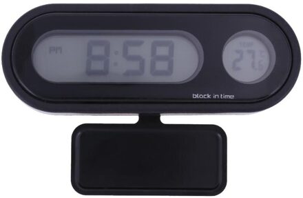 Auto-interieur Dashboard Mount Mini Klok Led Digitale Display Klok Thermometer Auto Automovil Elektronische Accessoires